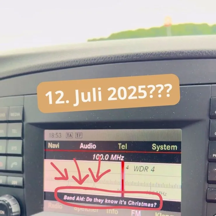 weihnachtslied im autoradio