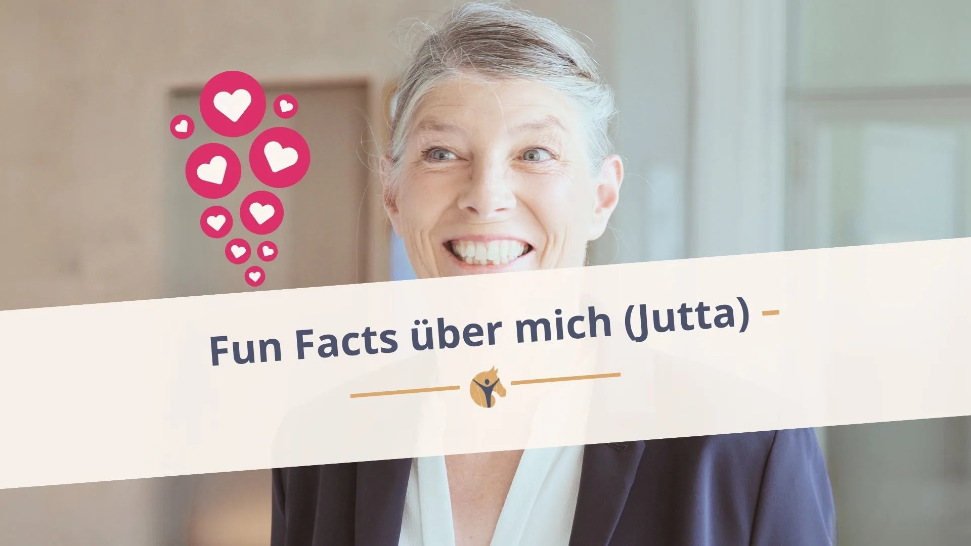 Blockgrafik: „Fun Facts über mich (Jutta)“; Portraitfoto von Jutta Beckmann.