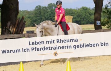 Bloggrafik: Leben mit Rheuma als Pferdetrainerin